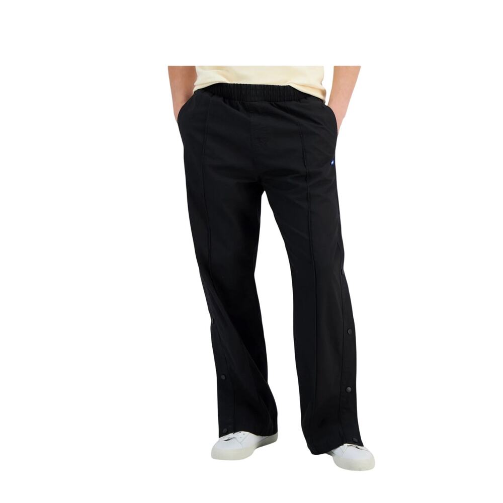 HUGO Boss Wide Leg Snap Pant NWT XXL Black Y2K Track Luxury Athleisure gorpcore